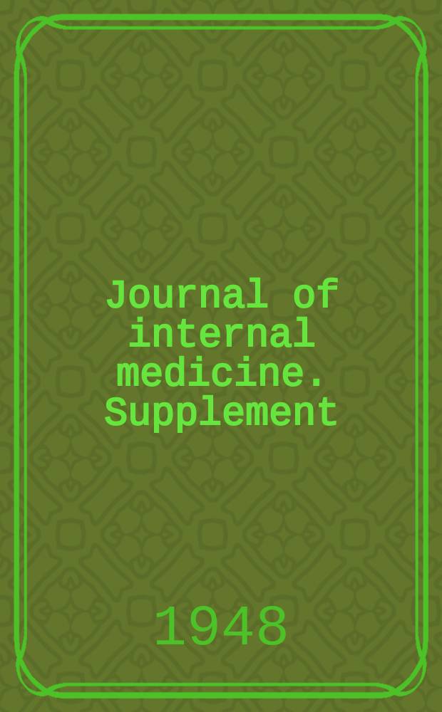 Journal of internal medicine. Supplement : Formerly: Acta medica Scandinavica. Suppl.210 : Anaemia problems in rheumatoid arthritis