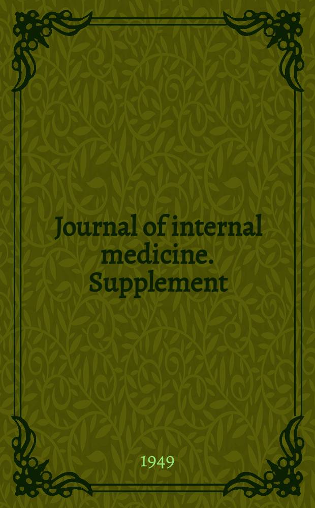 Journal of internal medicine. Supplement : Formerly: Acta medica Scandinavica. Suppl.229 : On the artificial kidney