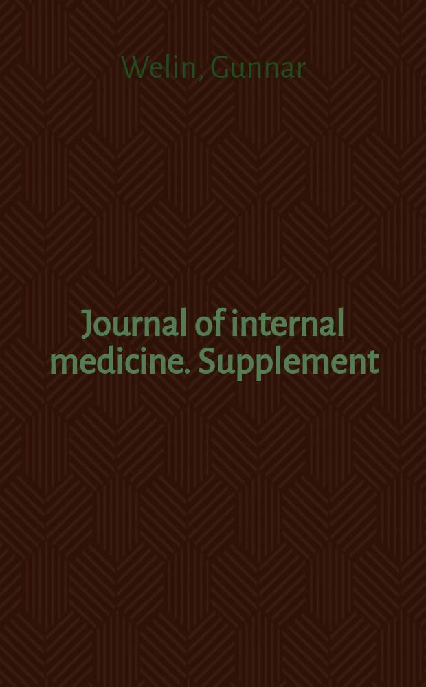 Journal of internal medicine. Supplement : Formerly: Acta medica Scandinavica. Suppl.268 : Needle biopsy and liver function tests in acute hepatitis and cirrhosis of the liver