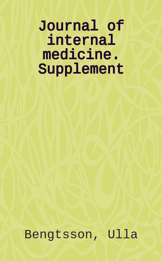 Journal of internal medicine. Supplement : Formerly: Acta medica Scandinavica. Suppl.388 : A comparative study of chronic non-obstructive pyelonephritis and renal papillary necrosis