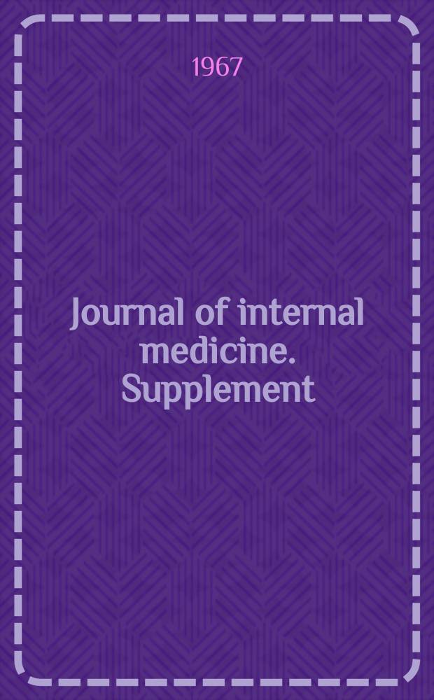 Journal of internal medicine. Supplement : Formerly: Acta medica Scandinavica : Current trends in Diabetes mellitus