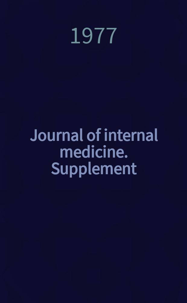 Journal of internal medicine. Supplement : Formerly: Acta medica Scandinavica : Cardiovascular complications in diabetics and subjects with reduced glucose tolerance