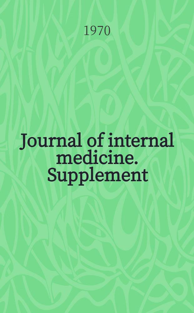 Journal of internal medicine. Supplement : Formerly: Acta medica Scandinavica : Mortality trends in Sweden 1951 - 1968 with special reference to cardiovascular causes of death