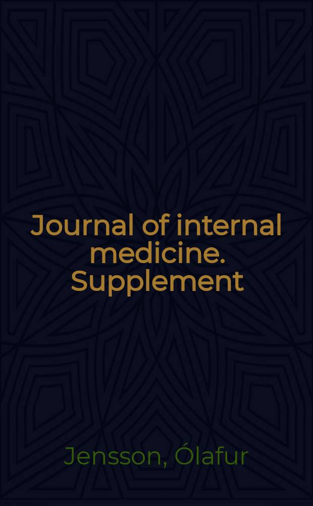 Journal of internal medicine. Supplement : Formerly: Acta medica Scandinavica. №618 : Studies on four hereditary blood disorders in Iceland