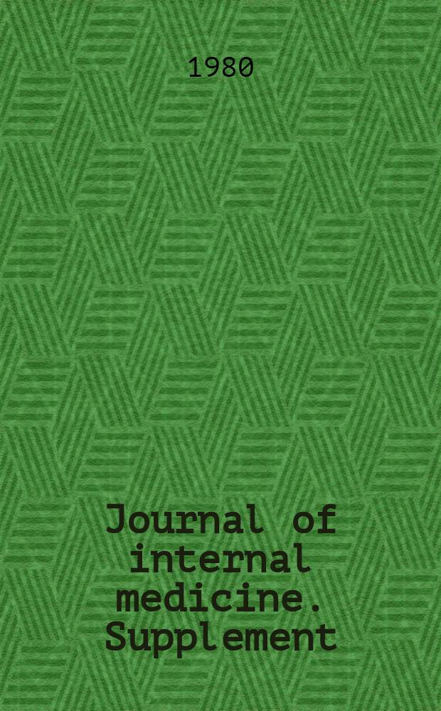 Journal of internal medicine. Supplement : Formerly: Acta medica Scandinavica : Thrombosis and blood vessel wall interactions in coronary heart disease