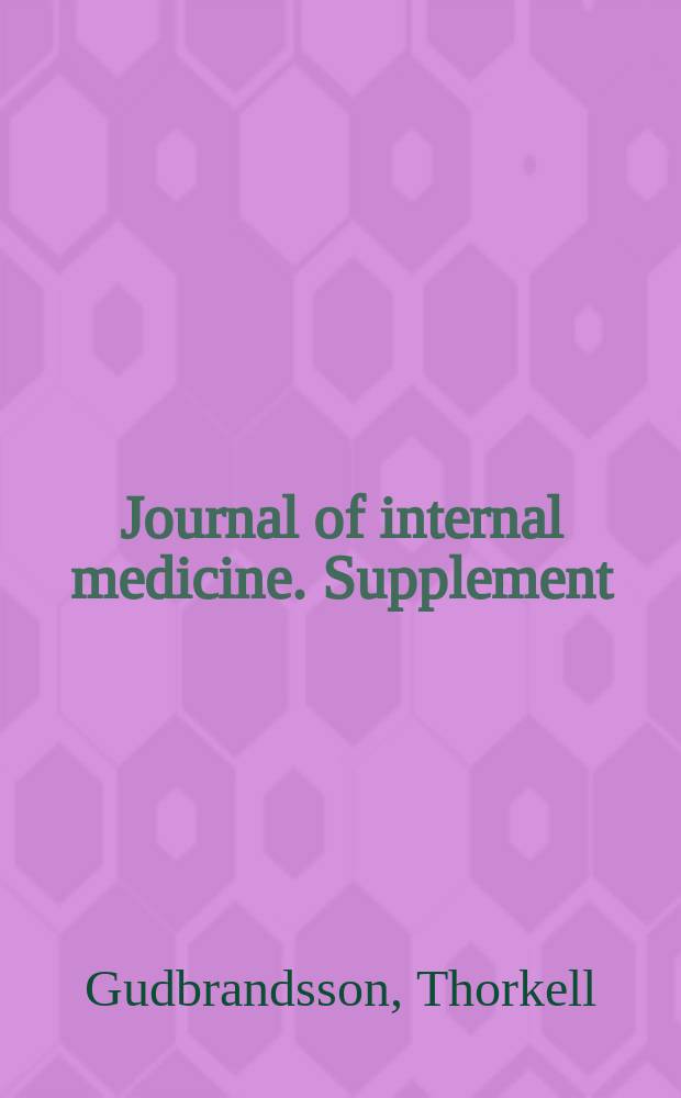 Journal of internal medicine. Supplement : Formerly: Acta medica Scandinavica : Malignant hypertension