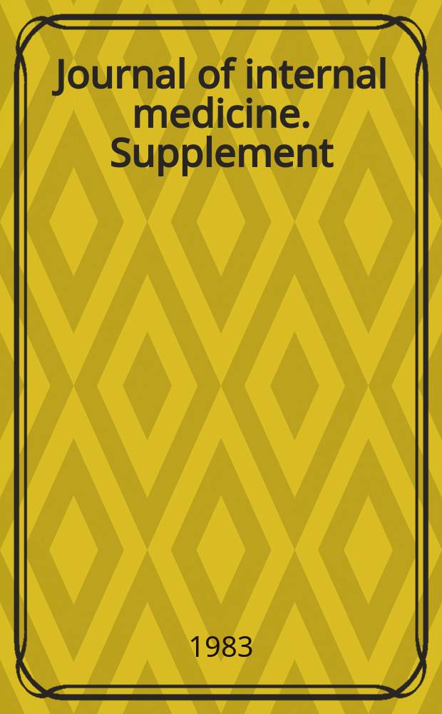 Journal of internal medicine. Supplement : Formerly: Acta medica Scandinavica : Control of type I diabetes - aims and means