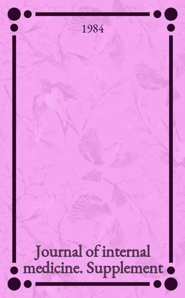 Journal of internal medicine. Supplement : Formerly: Acta medica Scandinavica : On the normal scalar ECG