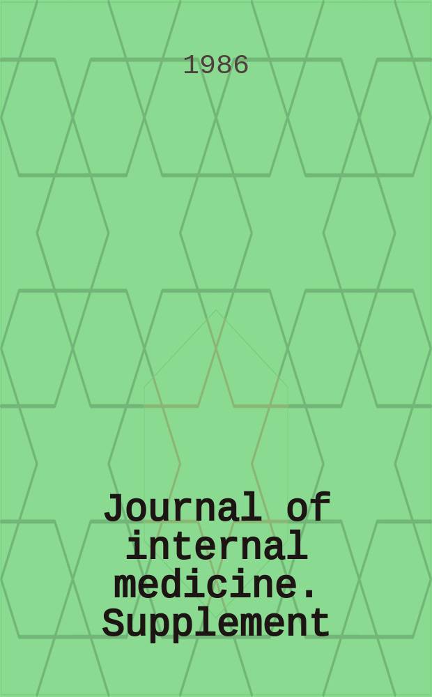 Journal of internal medicine. Supplement : Formerly: Acta medica Scandinavica : Physical activity in health and disease