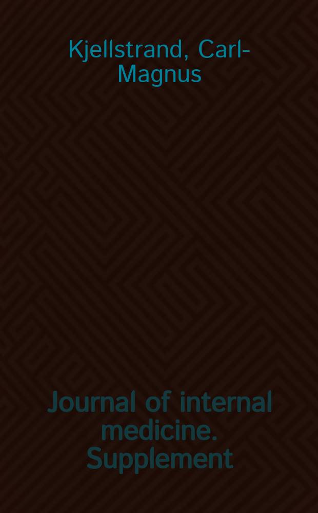 Journal of internal medicine. Supplement : Formerly: Acta medica Scandinavica : Giving life - giving death