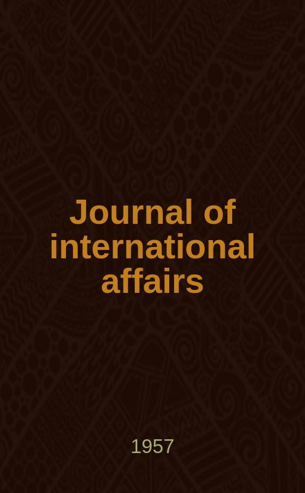 Journal of international affairs