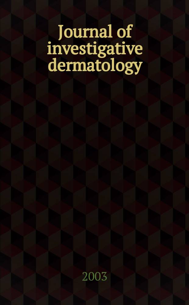 Journal of investigative dermatology : Offic. j. of the Soc. for investigative dermatology, inc. a. the Europ. society for dermatological research. Vol.8, №2