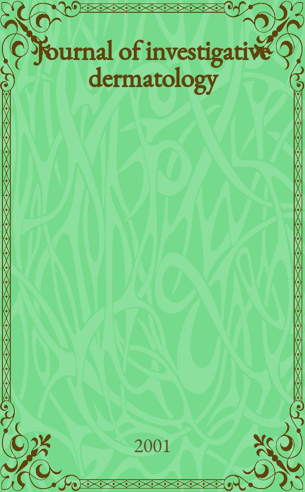 Journal of investigative dermatology : Offic. j. of the Soc. for investigative dermatology, inc. a. the Europ. society for dermatological research. Vol.6, №1