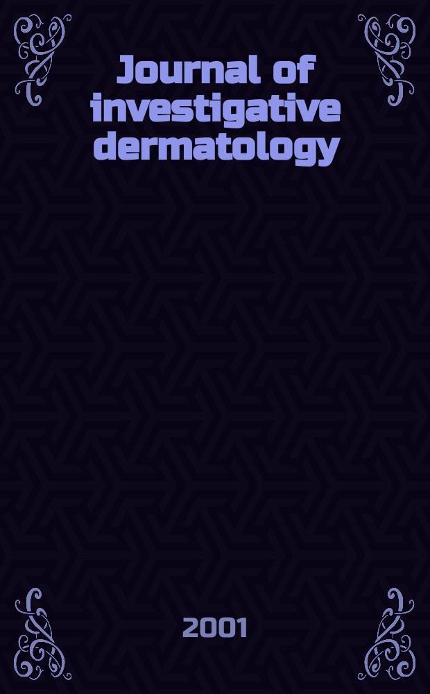 Journal of investigative dermatology : Official organ of the Society for investigative dermatology, inc. Vol.116, №2