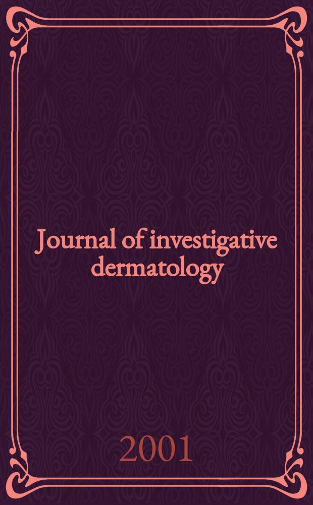Journal of investigative dermatology : Official organ of the Society for investigative dermatology, inc. Vol.116, №4
