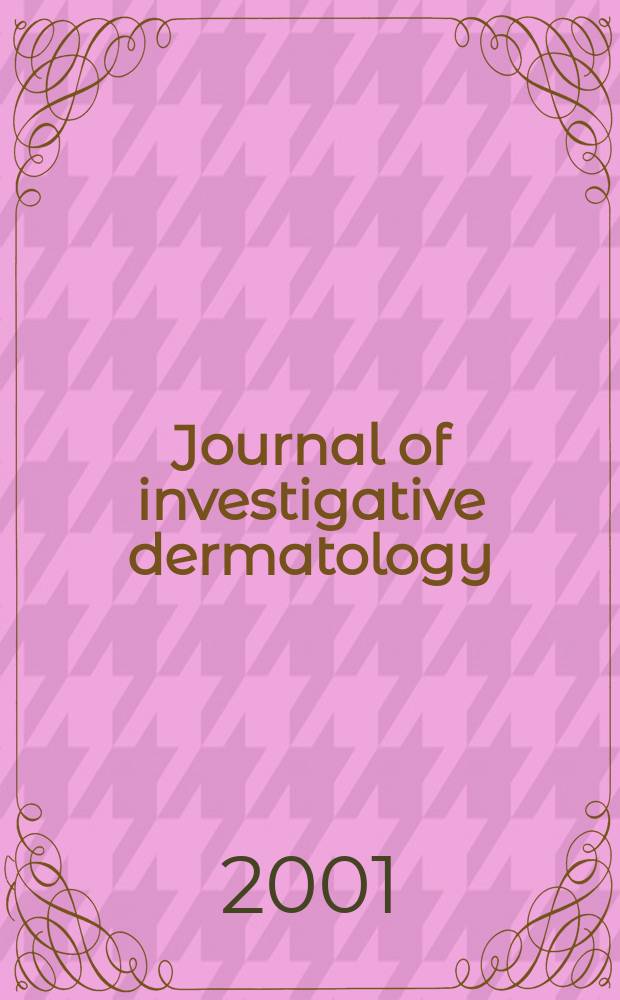 Journal of investigative dermatology : Official organ of the Society for investigative dermatology, inc. Vol.117, №5