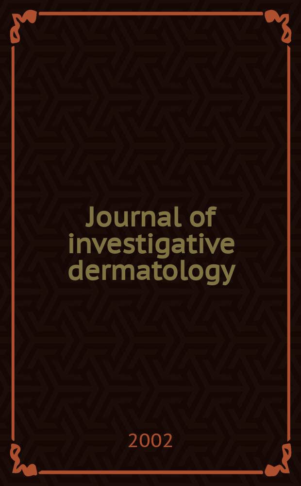 Journal of investigative dermatology : Official organ of the Society for investigative dermatology, inc. Vol.118, №6