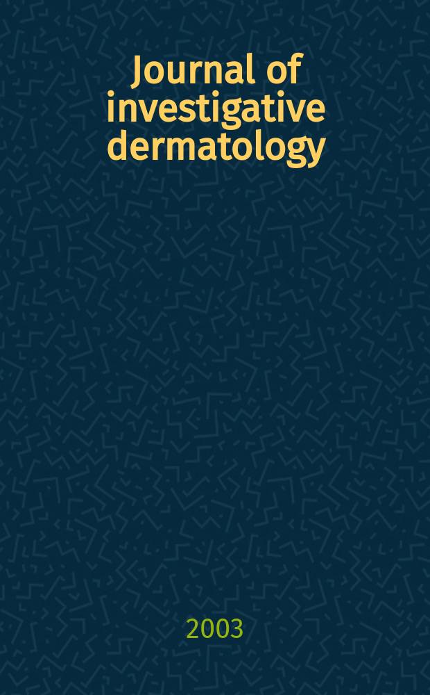 Journal of investigative dermatology : Official organ of the Society for investigative dermatology, inc. Vol.120, №5