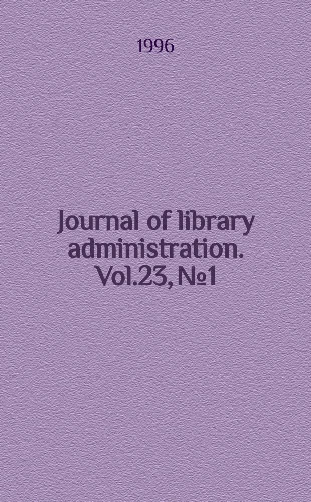 Journal of library administration. Vol.23, №1/2 : Interlibrary loan document delivery and customer satisfaction
