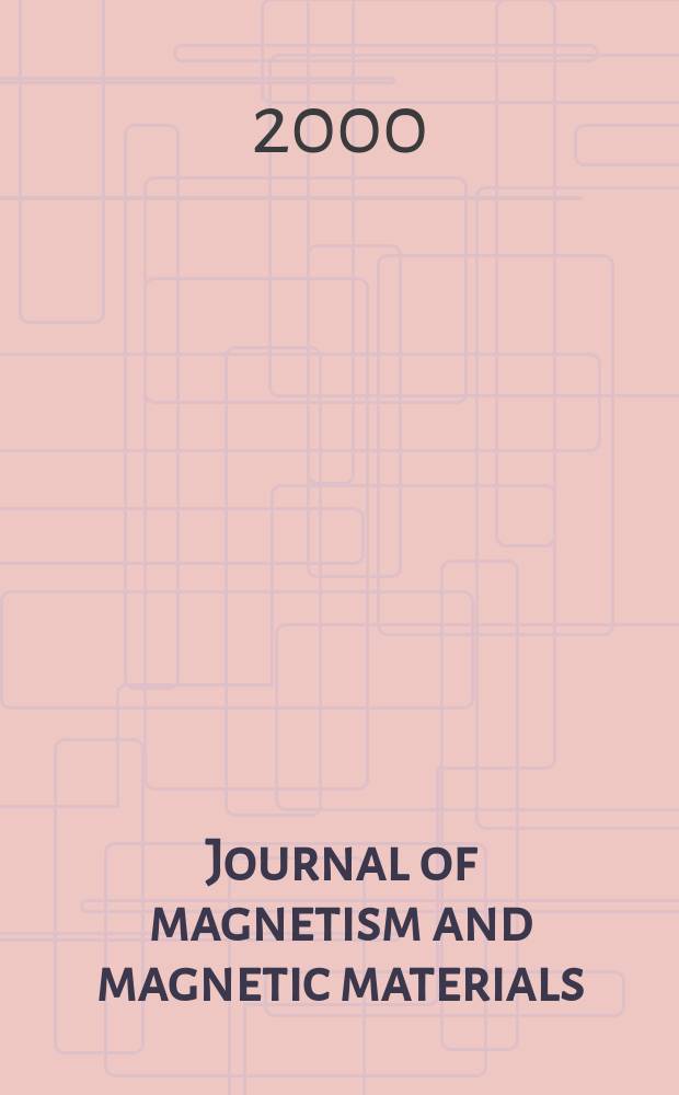 Journal of magnetism and magnetic materials : MMM. Vol.208, №1/2