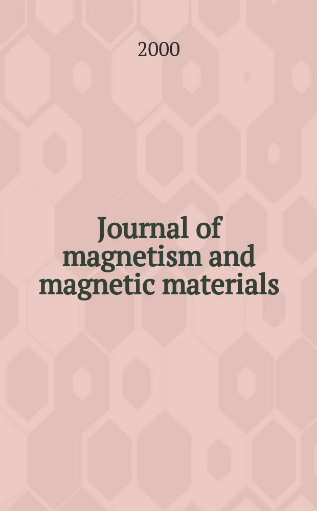 Journal of magnetism and magnetic materials : MMM. Vol.210, №1/3