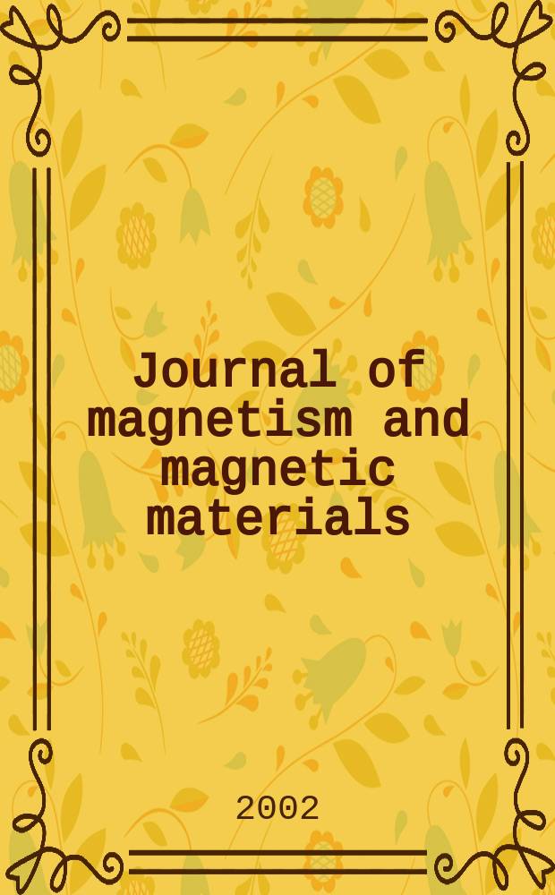 Journal of magnetism and magnetic materials : MMM. Vol.250, №1/3