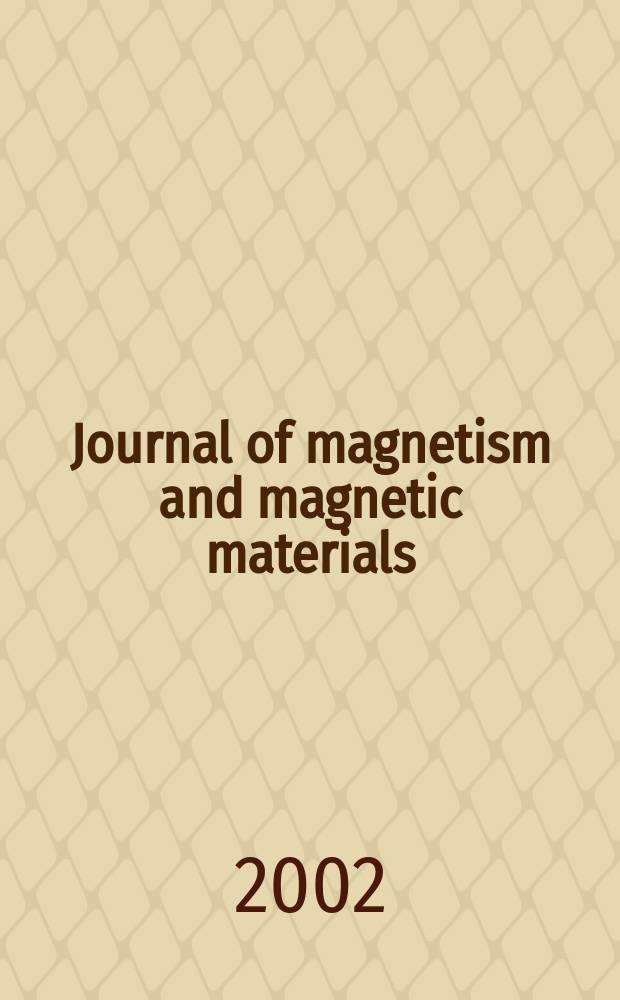 Journal of magnetism and magnetic materials : MMM. Vol.251, №1