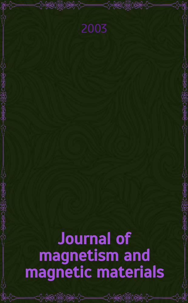 Journal of magnetism and magnetic materials : MMM. Vol.263, №3
