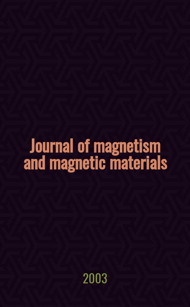 Journal of magnetism and magnetic materials : MMM. Vol.265, №2