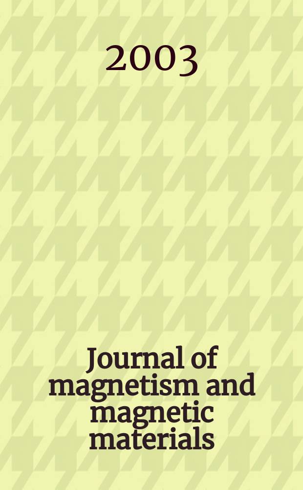 Journal of magnetism and magnetic materials : MMM. Vol.267, №3