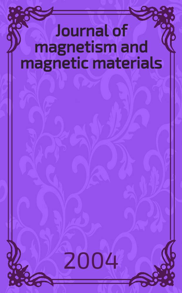 Journal of magnetism and magnetic materials : MMM. Vol.269, №1