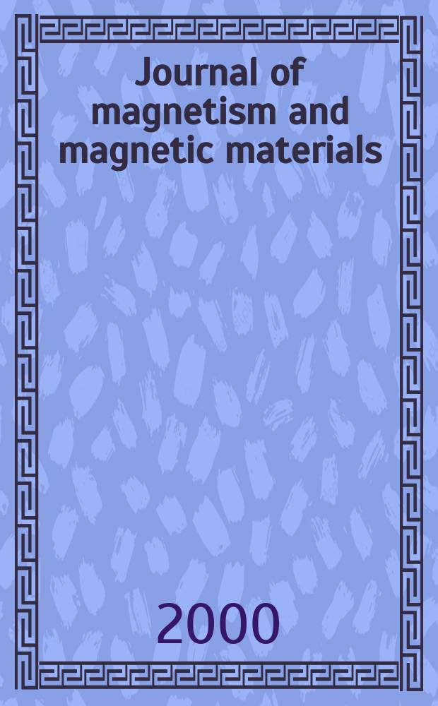 Journal of magnetism and magnetic materials : MMM. Vol.217, №1/3