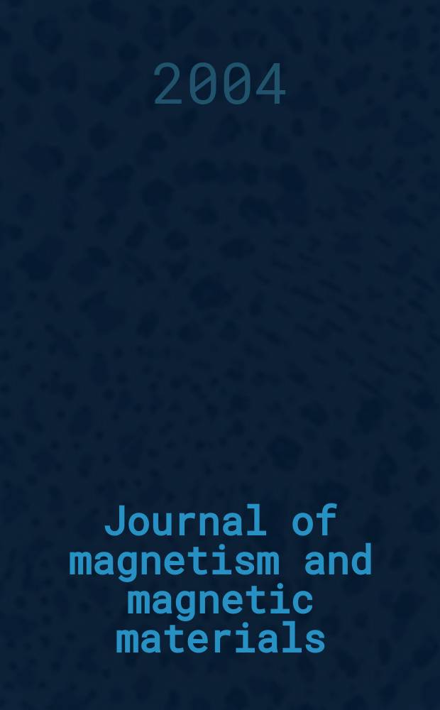 Journal of magnetism and magnetic materials : MMM. Vol.280, №2/3