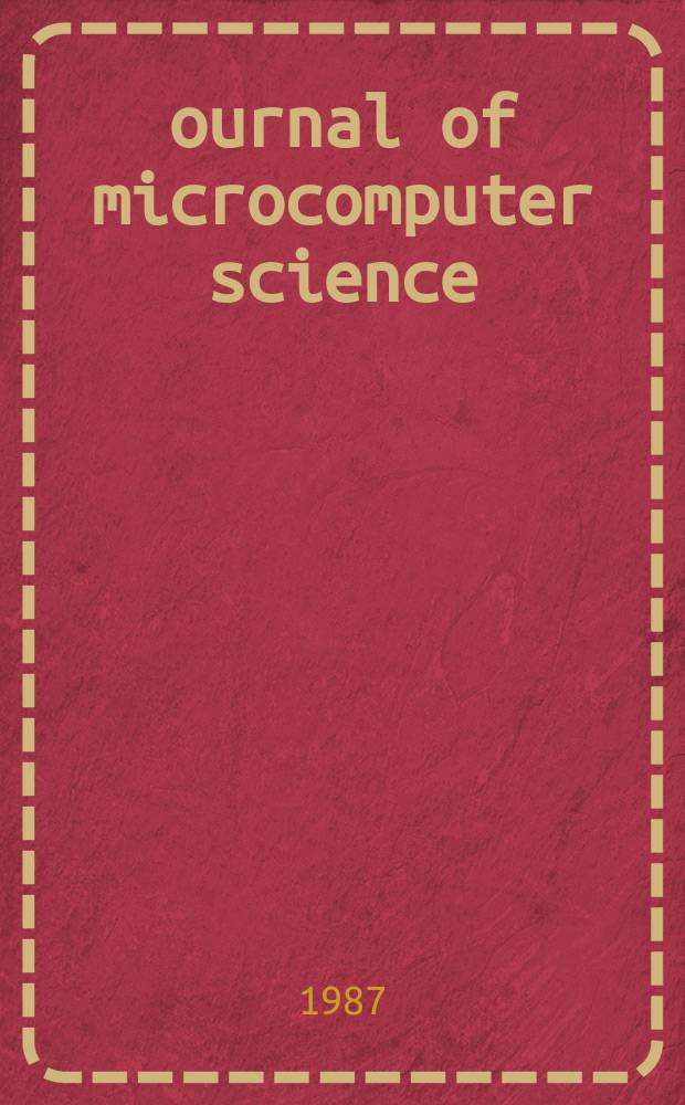 ournal of microcomputer science
