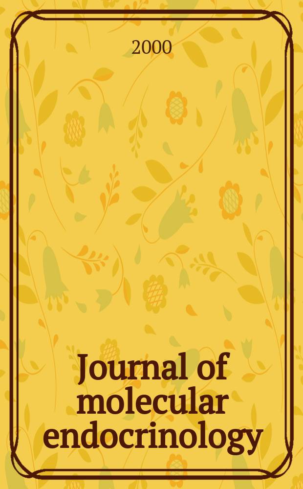 Journal of molecular endocrinology : A journal of the Society for endocrinology. Vol.25, №3