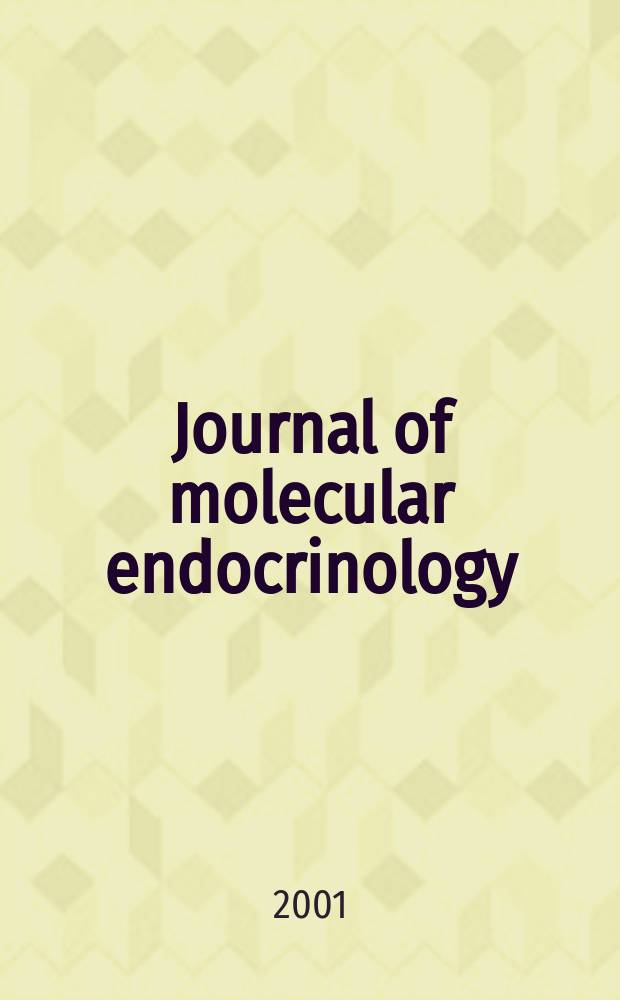 Journal of molecular endocrinology : A journal of the Society for endocrinology. Vol.26, №2