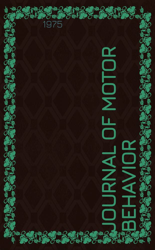 Journal of motor behavior