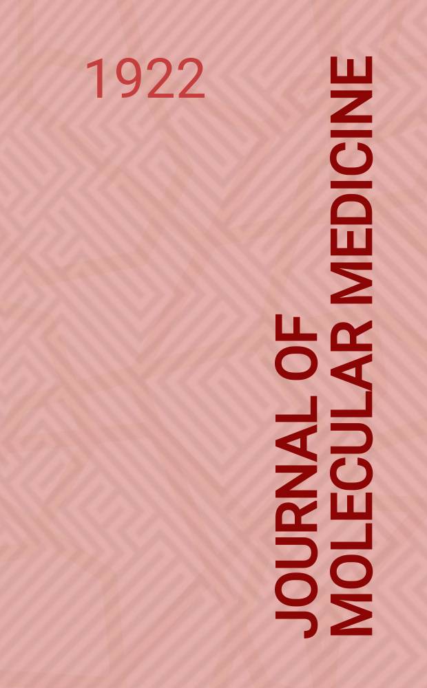 Journal of molecular medicine : Official organ of the "Gesellschaft deutscher Naturforscher und &Auml;rzte" : Contin. of Klinische Wochenschrift - The clinical investigator