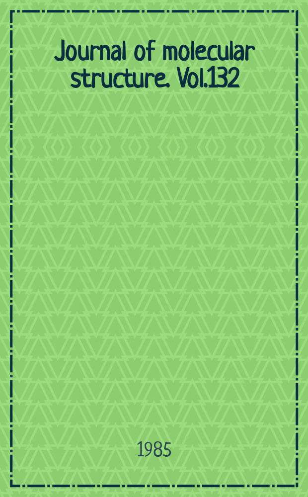 Journal of molecular structure. Vol.132 : Infrared and Raman spectroscopy literature data base