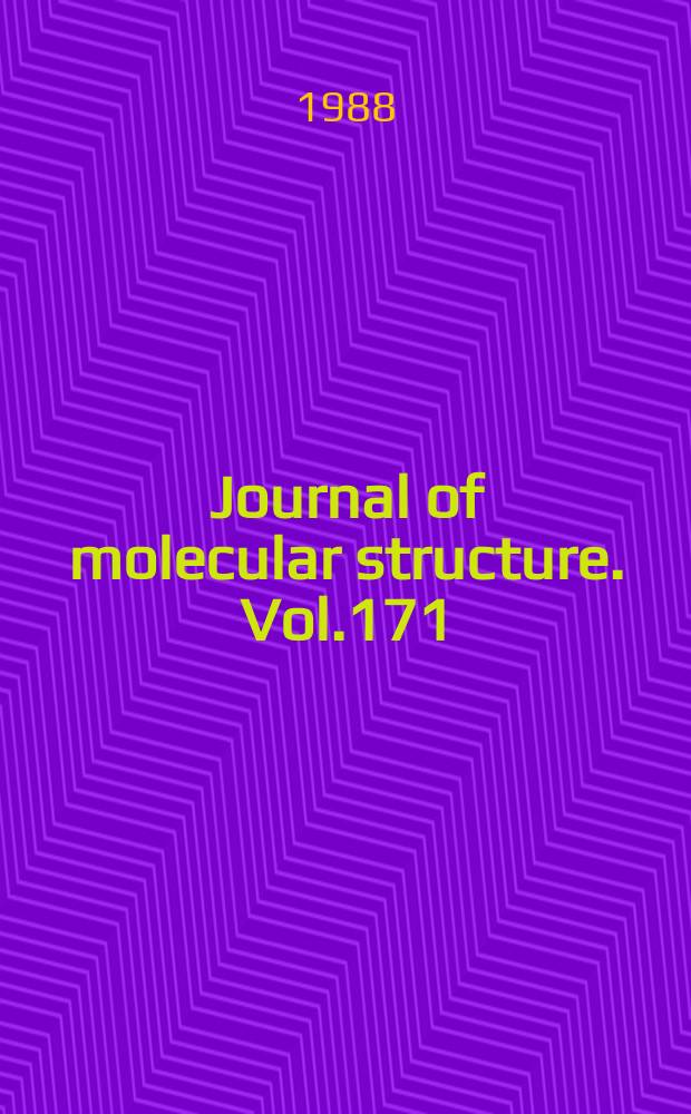 Journal of molecular structure. Vol.171 : Infrared and Raman spectroscopy literature data base