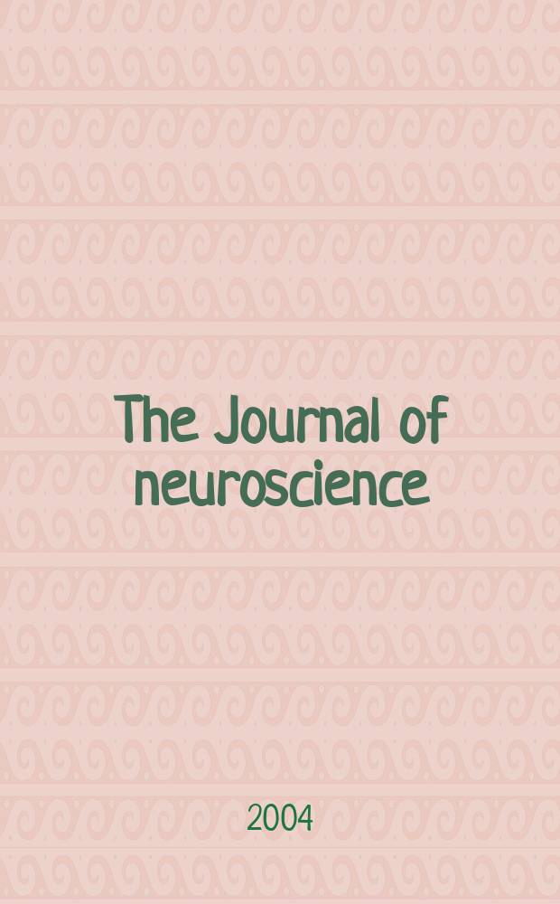 The Journal of neuroscience : The official journal of the Society for neuroscience. Vol.24, №50