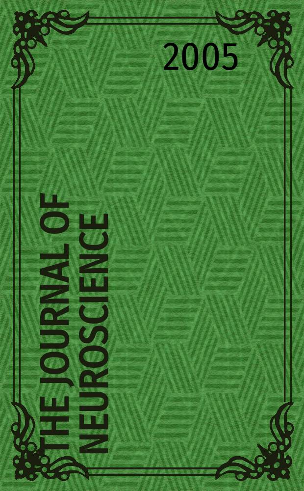 The Journal of neuroscience : The official journal of the Society for neuroscience. Vol.25, №4