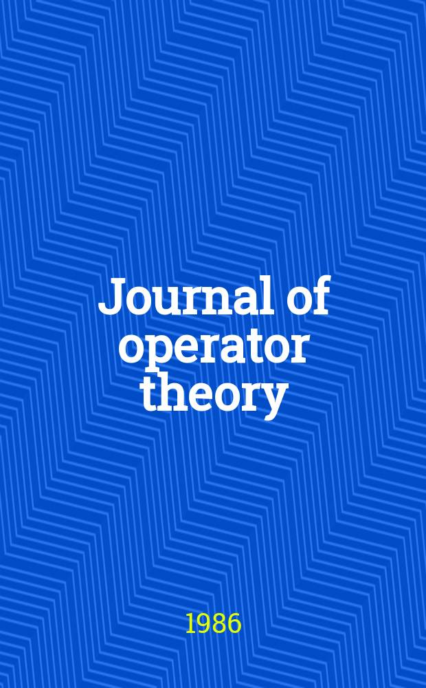 Journal of operator theory