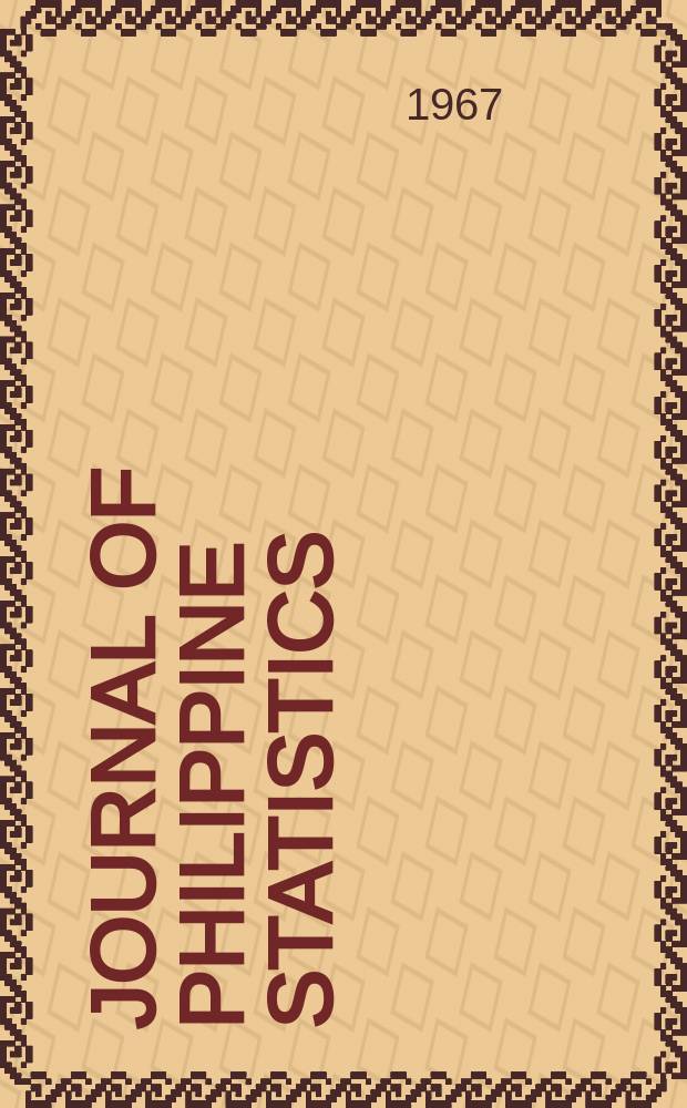 Journal of Philippine statistics : A quarterly issue