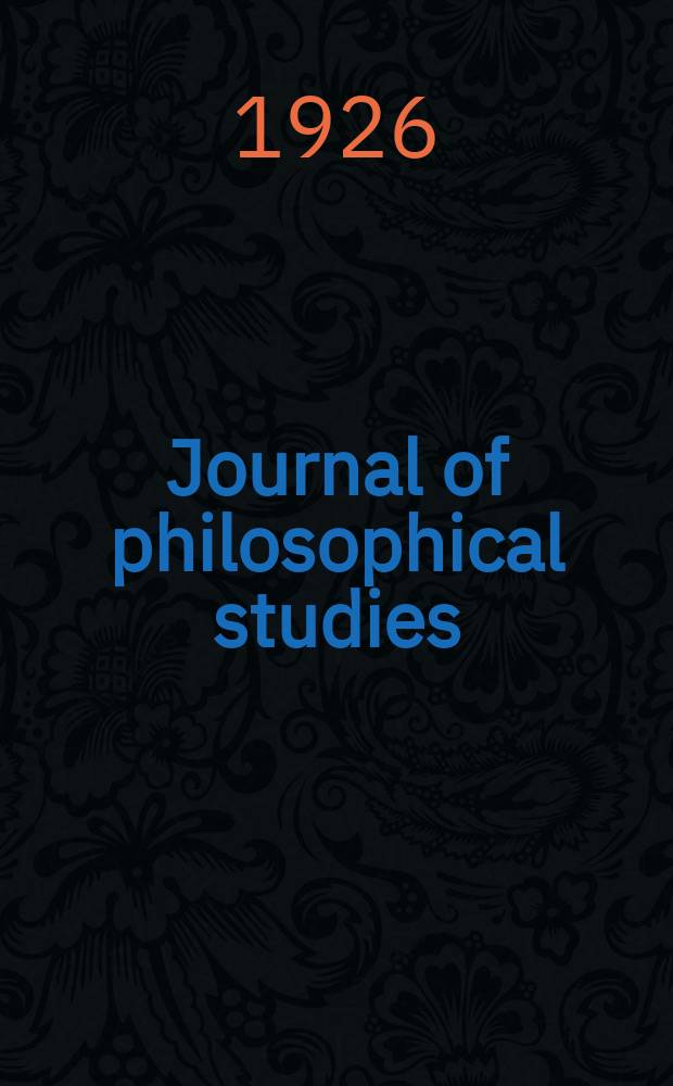 Journal of philosophical studies