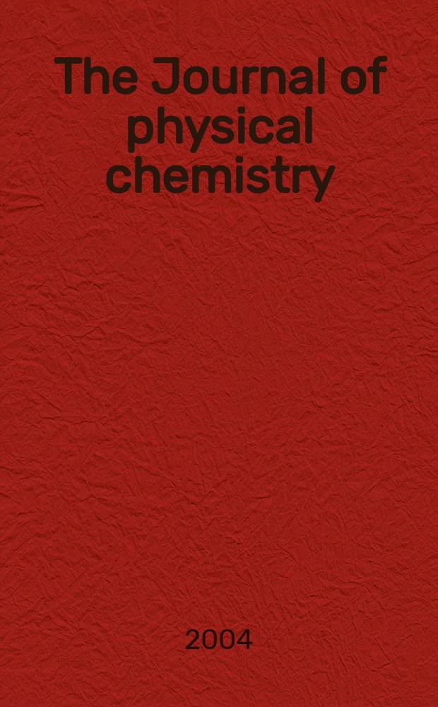 The Journal of physical chemistry : JPCHAx. Vol.108, №51 : Frank H. Stillinger Festschrift