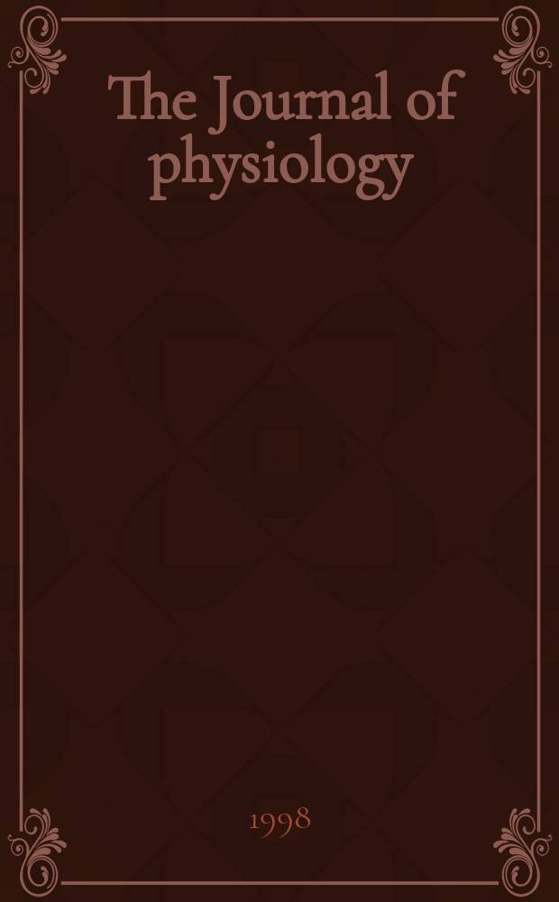 The Journal of physiology : Ed. for the Physiological society. Vol.506, №3
