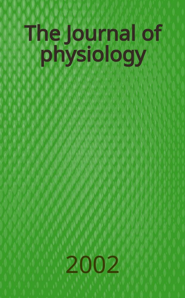 The Journal of physiology : Ed. for the Physiological society. Vol.540, №3