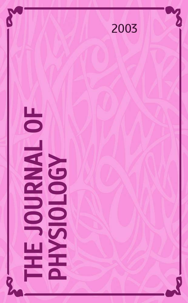 The Journal of physiology : Ed. for the Physiological society. Vol.549, №1