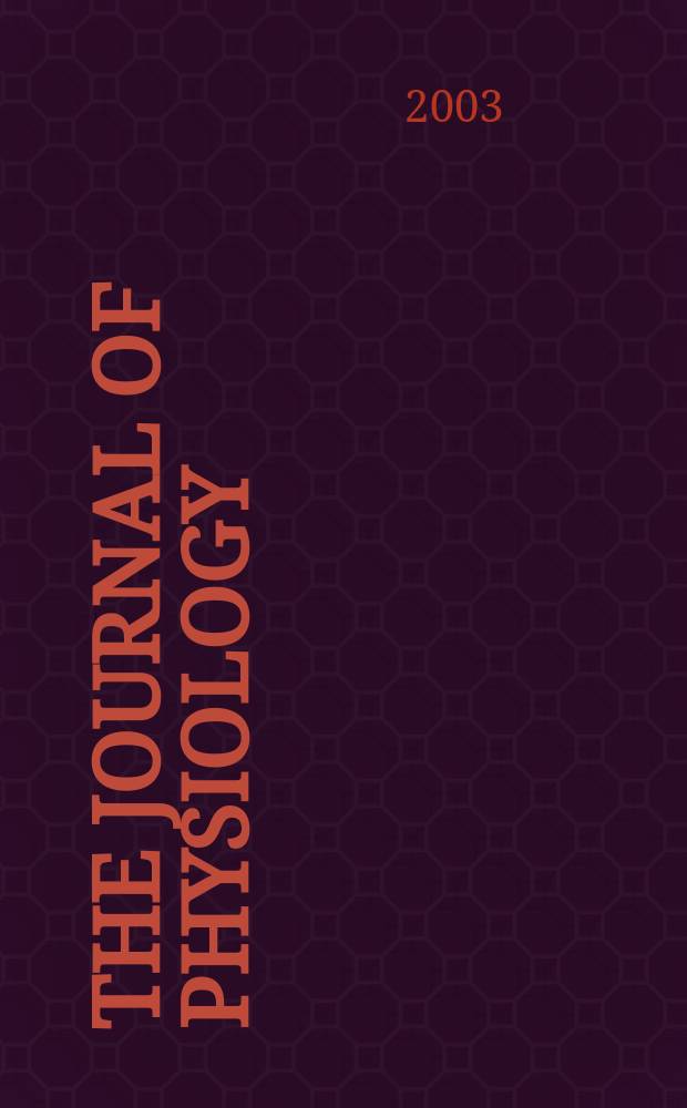 The Journal of physiology : Ed. for the Physiological society. Vol.550, №2